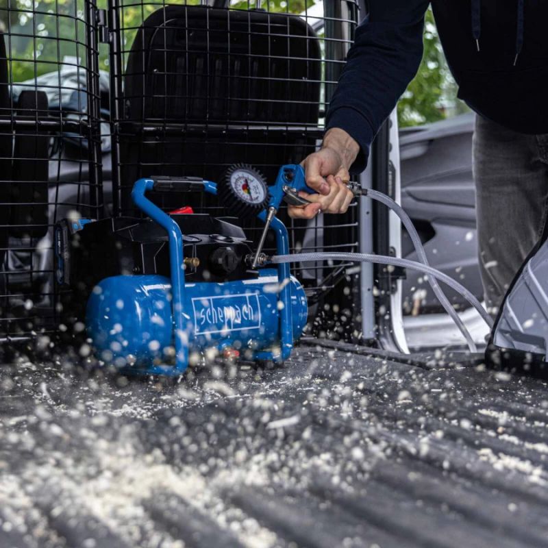 Oilfree cordless compressor C-ACT160-6-X Set 2.5, Scheppach