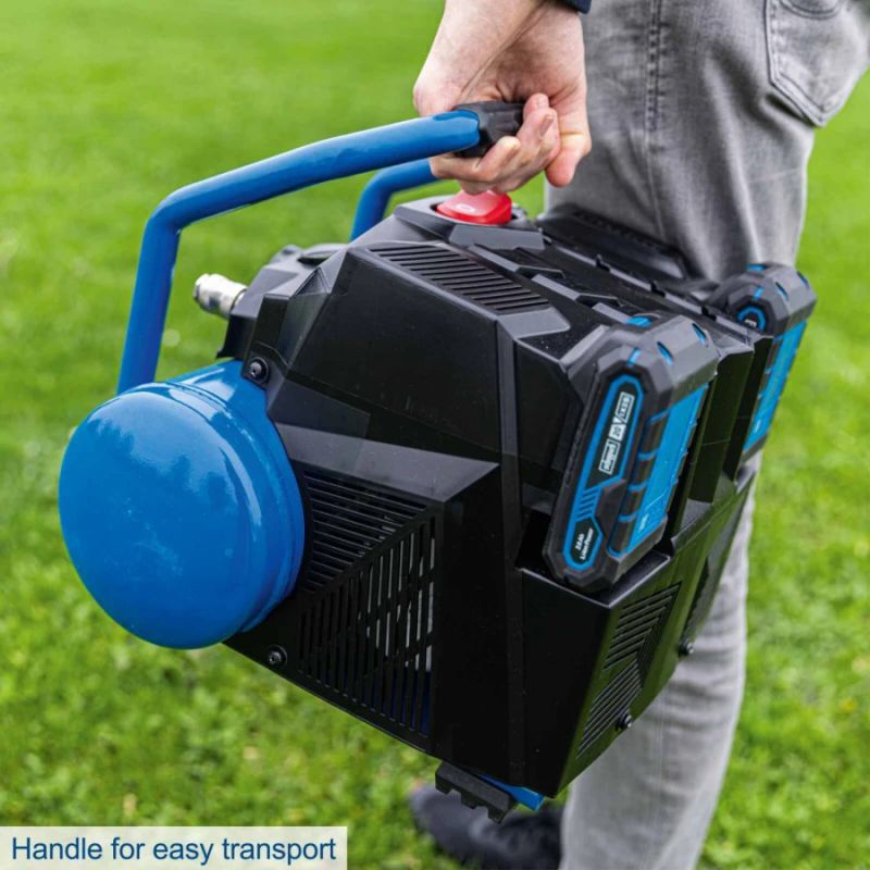 Oilfree cordless compressor C-ACT160-6-X Set 2.5, Scheppach