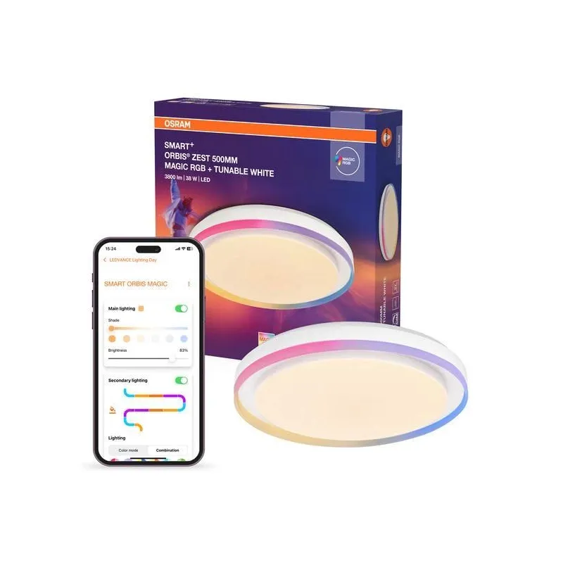 Lampa griesti Orbis, -, 2700 - 6500 °K, 1 x 38 W