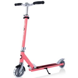 Paspirtukas Globber Flow Element Lights. rožinis