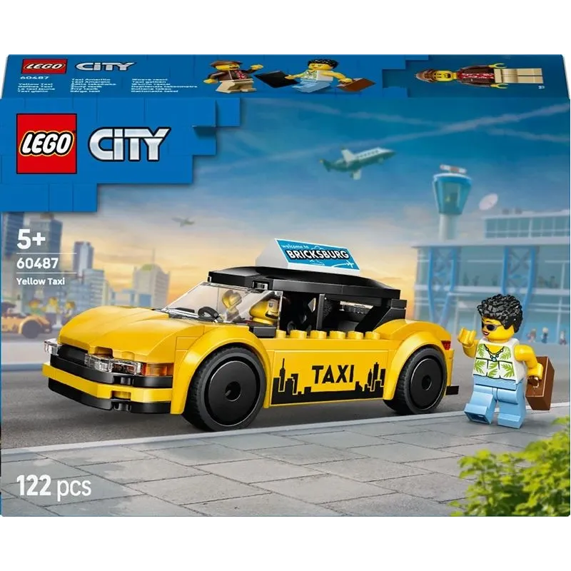 Konstruktorius LEGO City Geltonasis taksi 60487. 122 vnt.