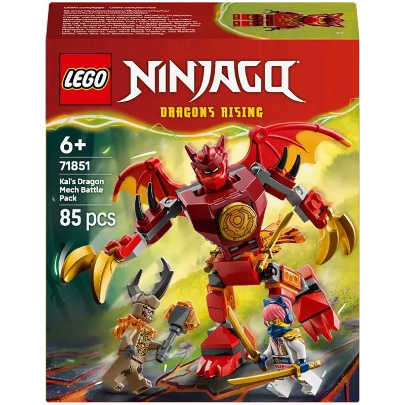 Constr lego kai dragon battle pack 71851