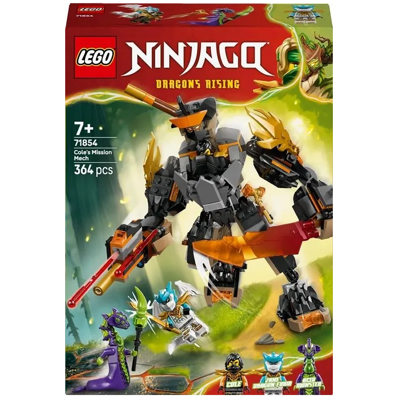 Konstruktors LEGO Ninjago Colerobots 71854. 364 gab.