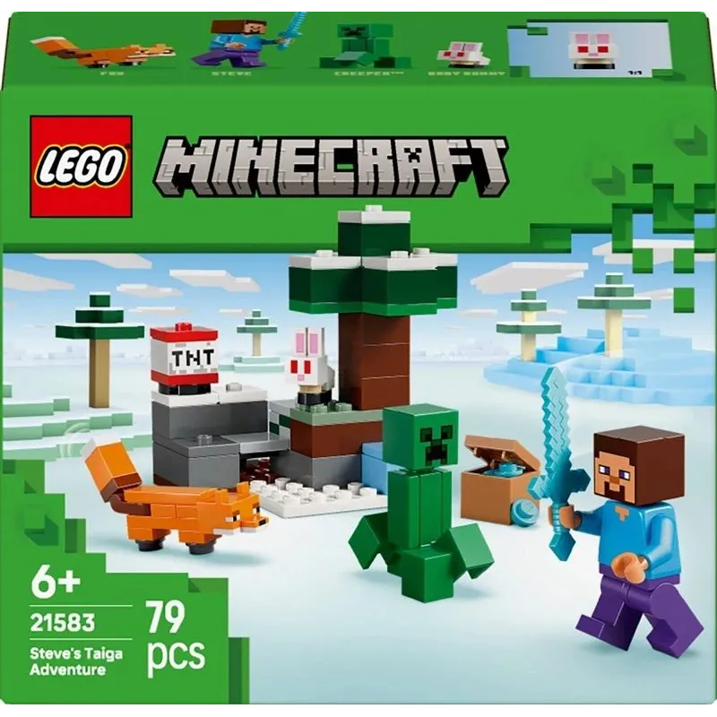 Konstruktorius LEGO Minecraft Steve's Taiga Adventure 21583