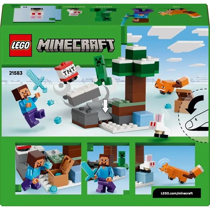 Konstruktorius LEGO Minecraft Steve's Taiga Adventure 21583