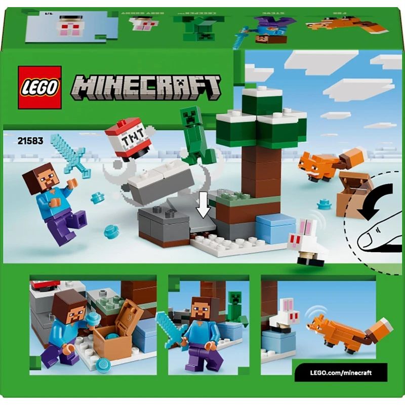 Konstruktors LEGO Minecraft Steve's Taiga Adventure 21583