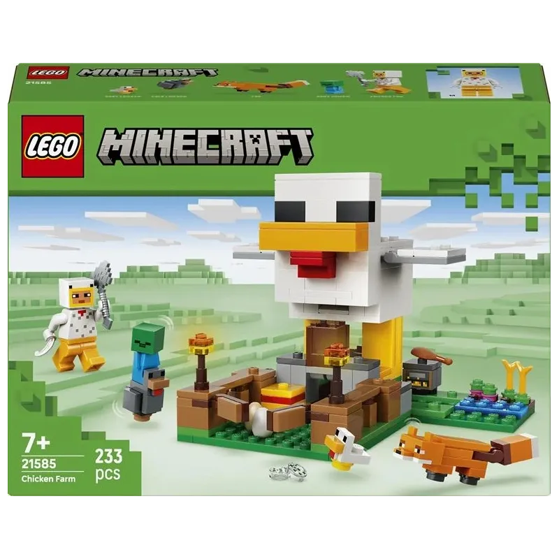 Konstruktors LEGO Minecraft Chicken Farm 21585. 233 gab.