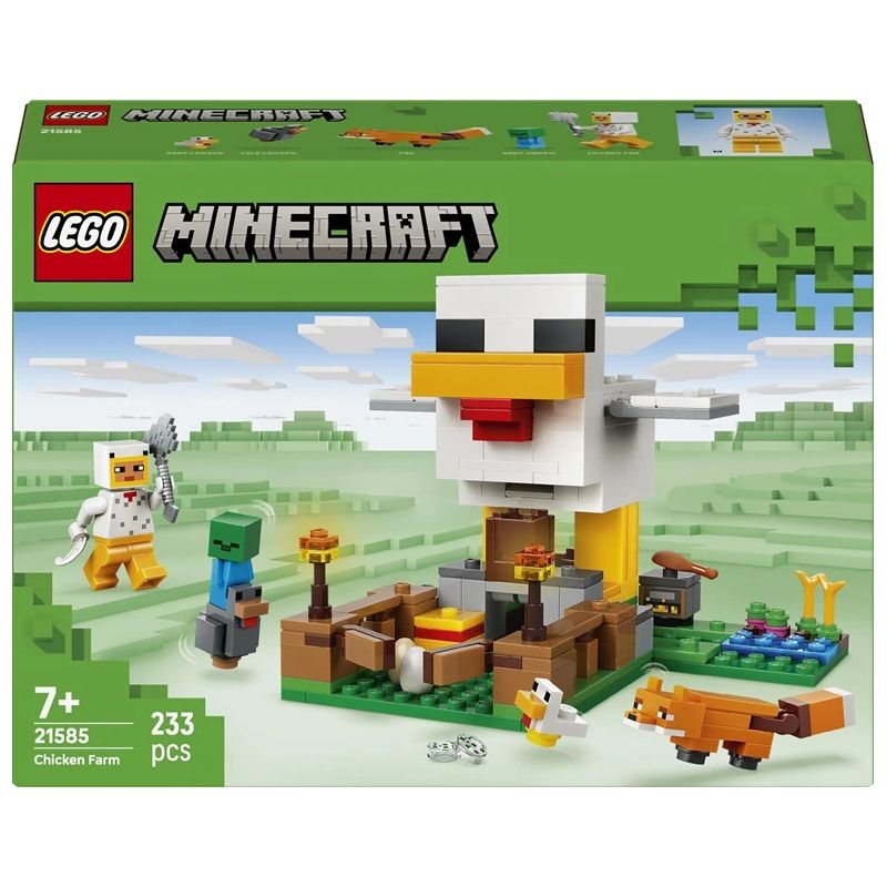 Konstruktors LEGO Minecraft Chicken Farm 21585. 233 gab.