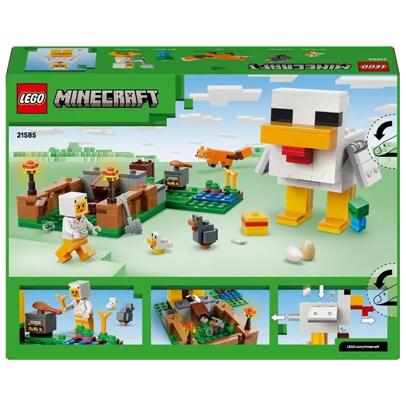 Konstruktors LEGO Minecraft Chicken Farm 21585. 233 gab.