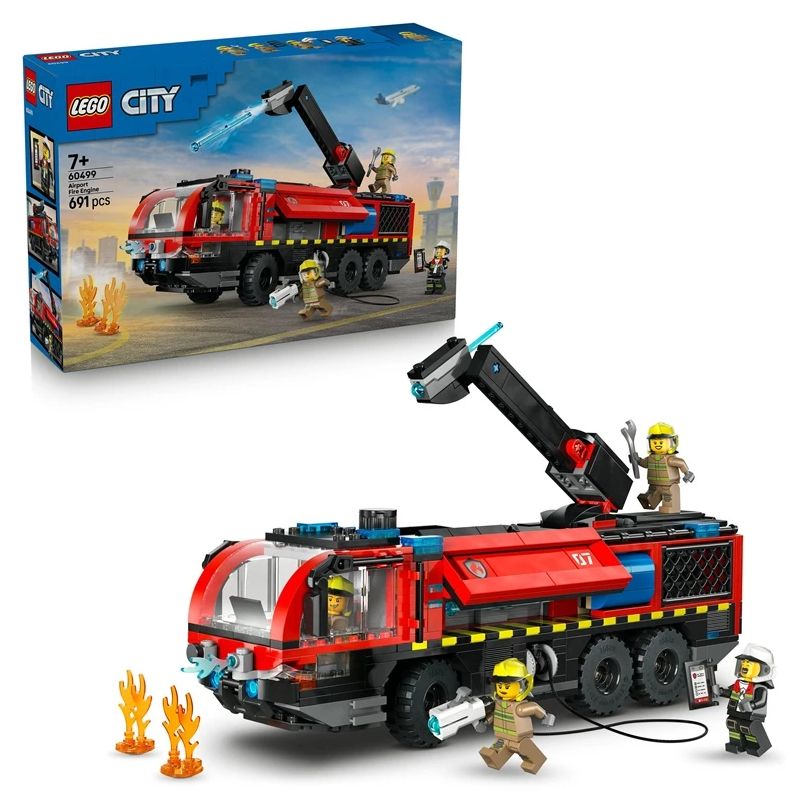 Constr lego airport fire truck 60499