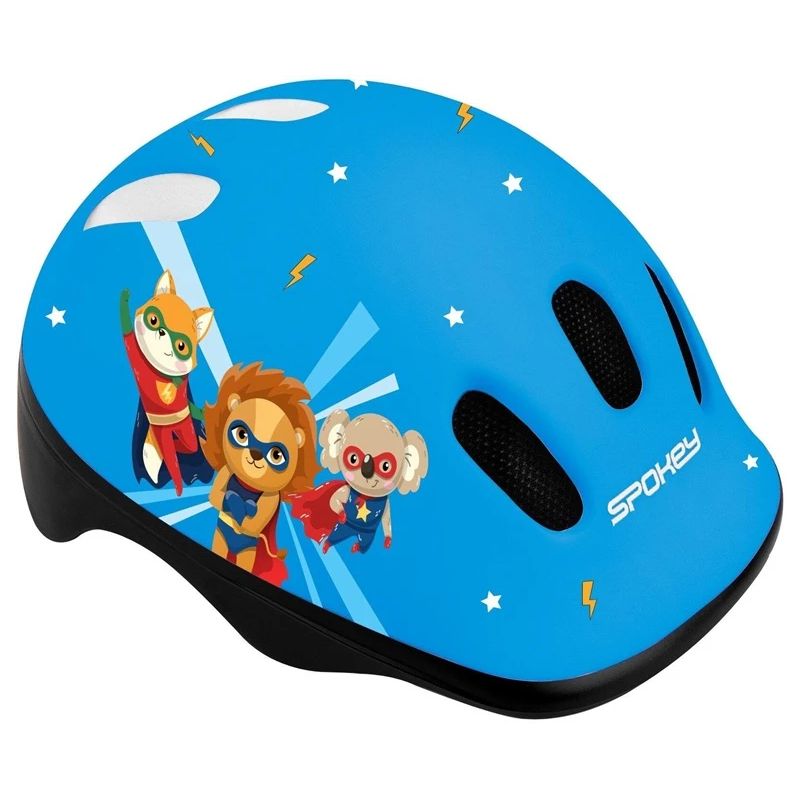 Ķivere bērniem Spokey Fun. zila-melna. 52-56 cm