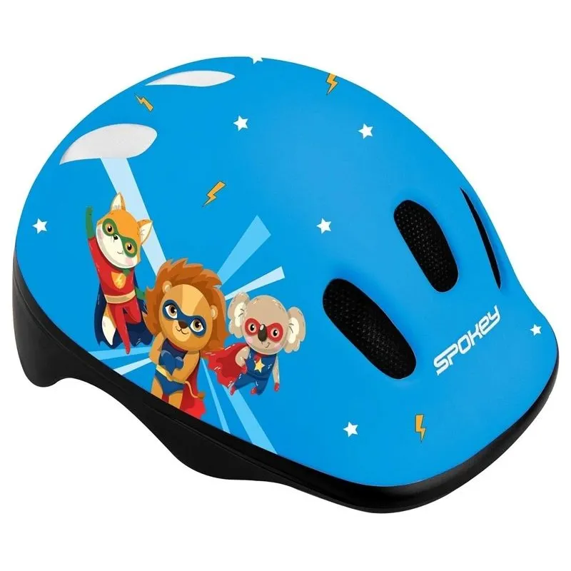 Ķivere bērniem Spokey Fun. zila-melna. 52-56 cm