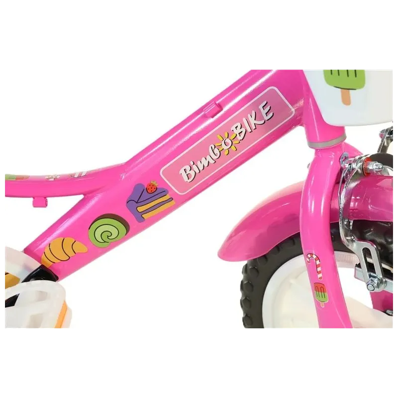 Vaikiškas dviratis Bimbo Bike 124RL. rožinis. 12