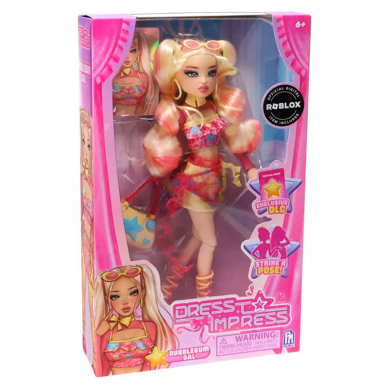 DRESS TO IMPRESS Leļle - Bubble Gum Gal, 29 cm
