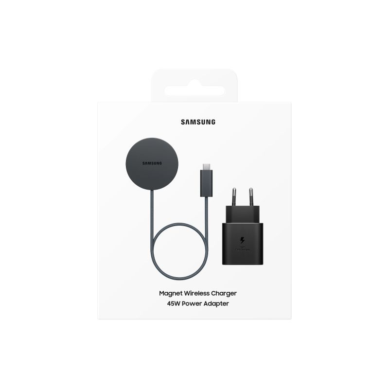 P2900BBEGWW 25W Magnet Wireless Charger + 45W Wired Charger, Black