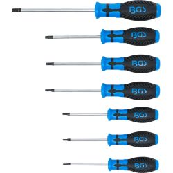 Screwdriver Set - T-Star tamperproof ,for Torx, - T10 - T40 - 7 pcs.