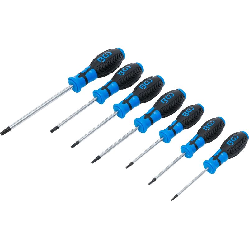 Screwdriver Set - T-Star tamperproof ,for Torx, - T10 - T40 - 7 pcs.