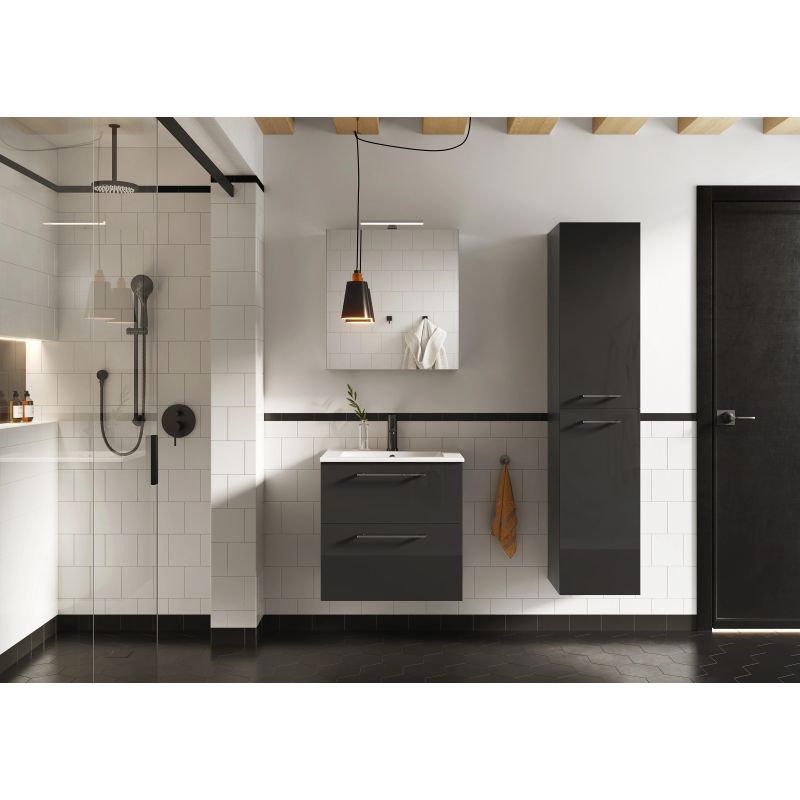 Skapis augsts ekoline 35cm pelēks