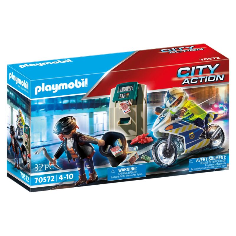PLAYMOBIL City Action Bankas zagļa ķeršana 70572