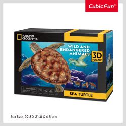 CUBICFUN NATIONAL GEOGRAPHIC 3D puzle Jūras bruņurupucis