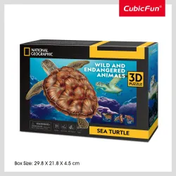 CUBICFUN NATIONAL GEOGRAPHIC 3D puzle Jūras bruņurupucis