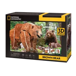 CUBICFUN NATIONAL GEOGRAPHIC 3D puzzle Brown Bear