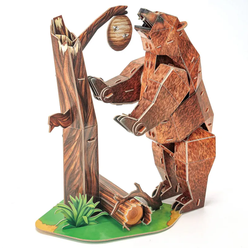 CUBICFUN NATIONAL GEOGRAPHIC 3D puzle Brūnais lācis