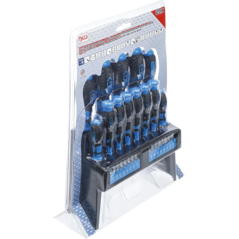 Skrūvgriežu komplekts - plastmasas statīvā - 29 gab. BGS