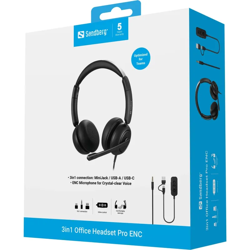 Sandberg 126-54 3in1 Office Headset Pro ENC