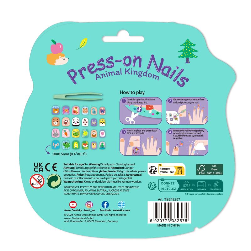 AVENIR Pielīmējamie nagi Dzīvnieku karaļvalsts