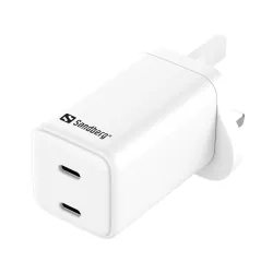 Sandberg 441-62 AC Charger Dual USB-C PD65W UK