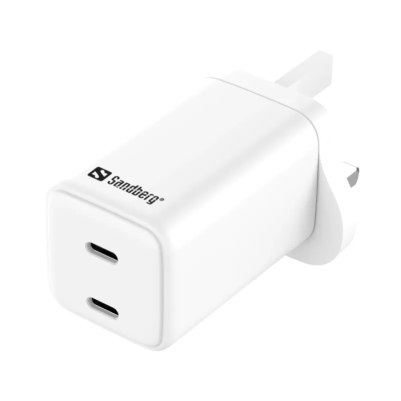 Sandberg 441-62 AC Charger Dual USB-C PD65W UK