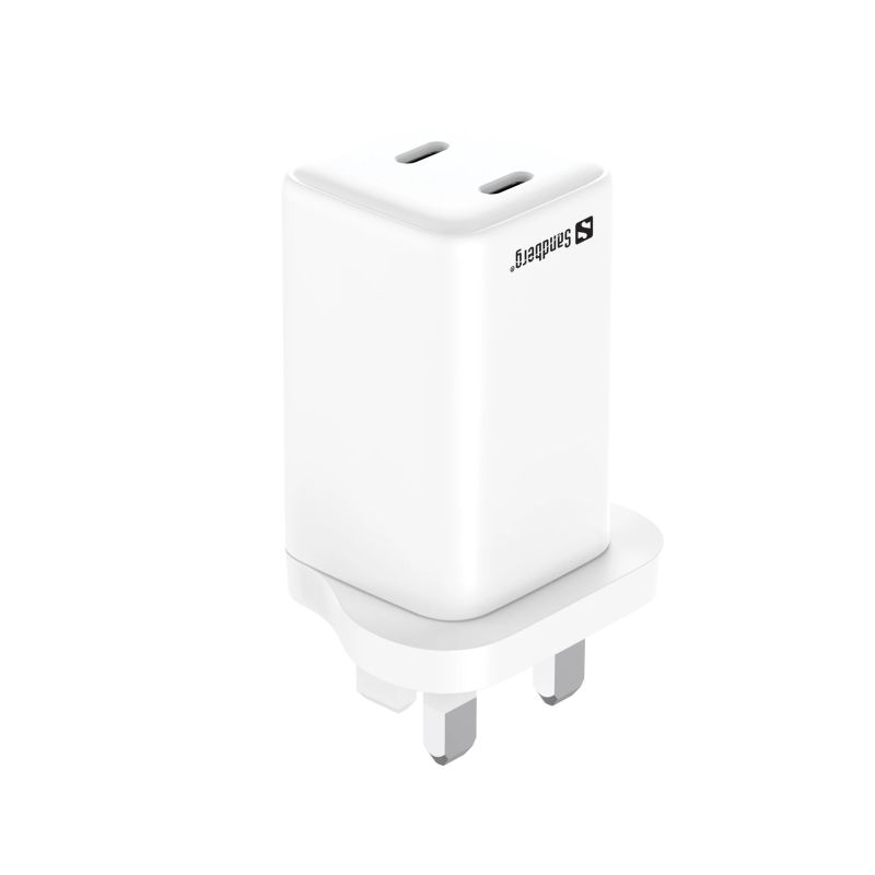 Sandberg 441-62 AC Charger Dual USB-C PD65W UK
