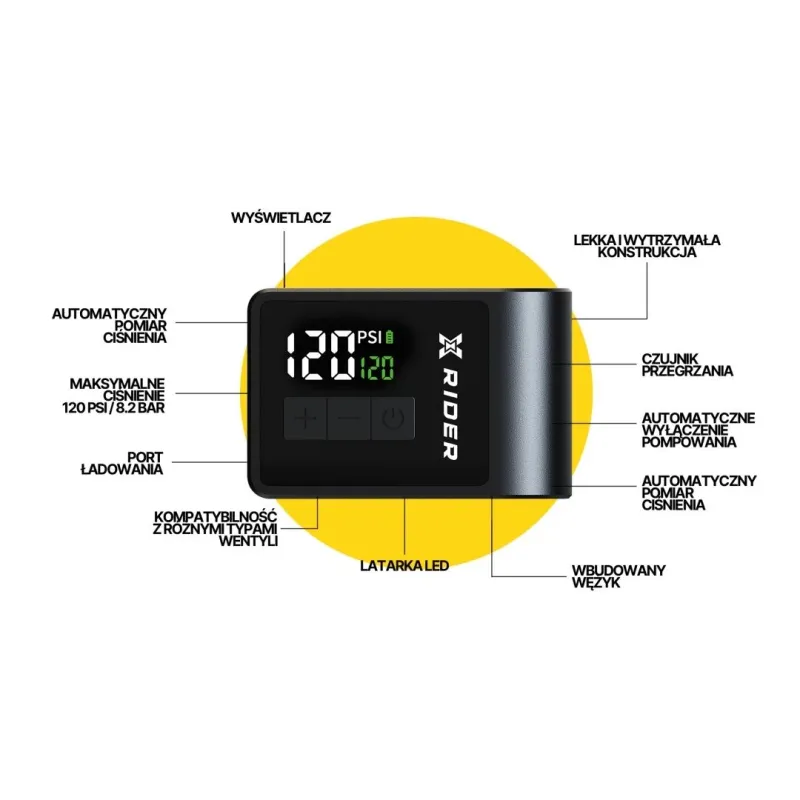 XRIDER XR00MAP01 Electric Bicycle Pump