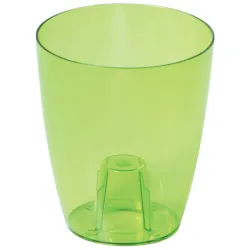 Puķu pods orhidejām Coubi 13x16cm, 1.5L, caurspīd.zaļš