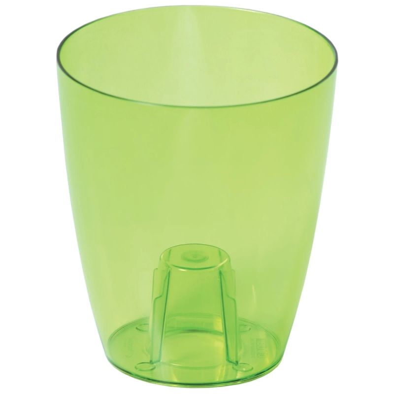 Puķu pods orhidejām Coubi 13x16cm, 1.5L, caurspīd.zaļš