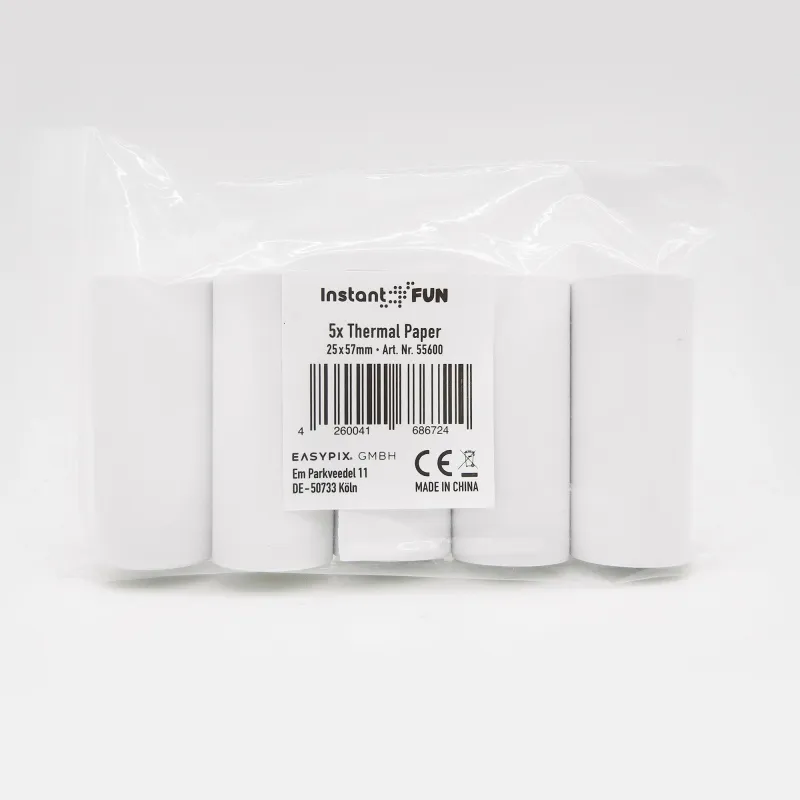 Easypix Thermal Printing Paper Rolls white for InstantFUN 5pcs 55600