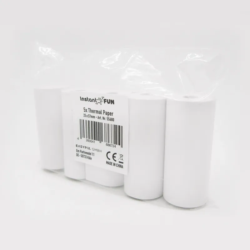 Easypix Thermal Printing Paper Rolls white for InstantFUN 5pcs 55600
