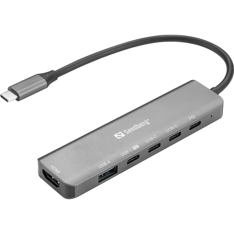 Sandberg 136-77 USB-C 6-in-1 MediaDock