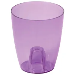 Puķu pods orhidejām Coubi 13x16cm, 1.5L, caurspīd.lillā