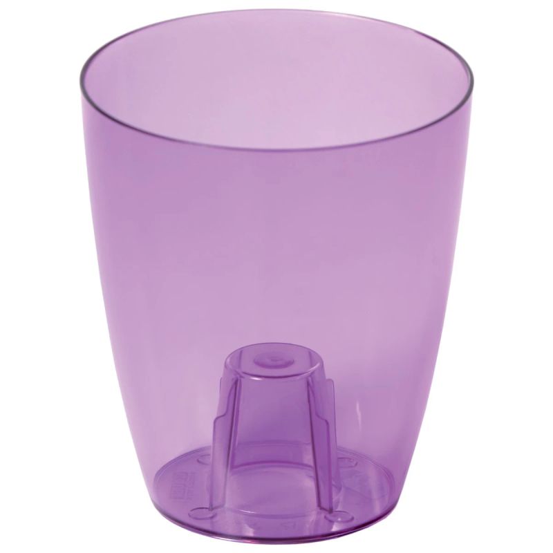 Puķu pods orhidejām Coubi 13x16cm, 1.5L, caurspīd.lillā