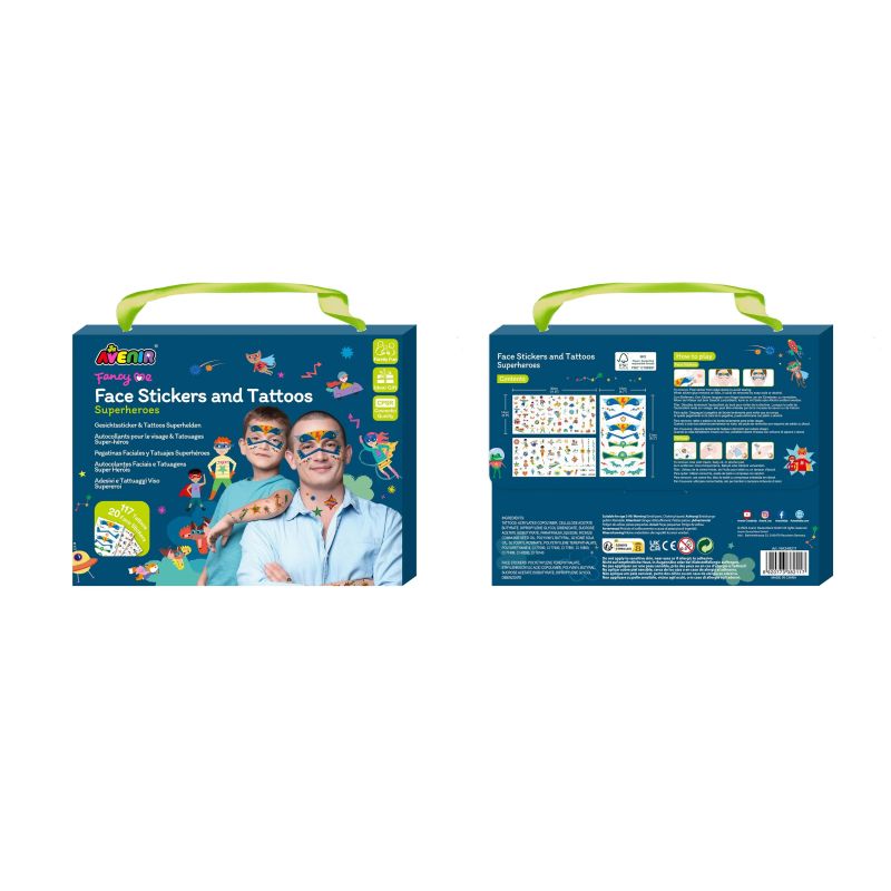 AVENIR Sejas uzlīmes un tetovējumi Superheroes