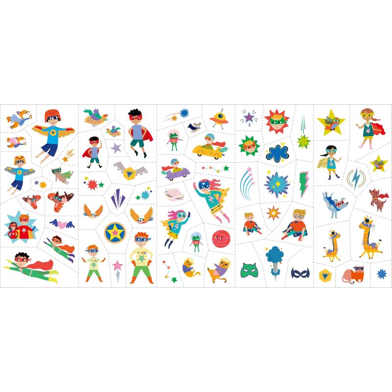 AVENIR Sejas uzlīmes un tetovējumi Superheroes