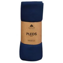 Pleds 130x160cm Basic, zils