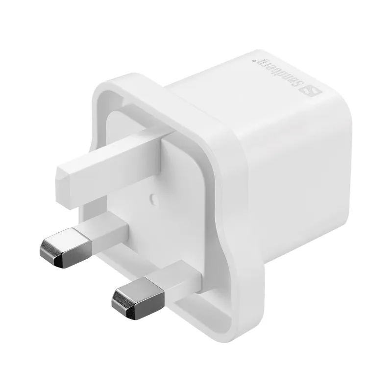 Sandberg 441-64 USB-C 20W Charger UK+Lightning, Incl. 1m USB-C Lighting cable