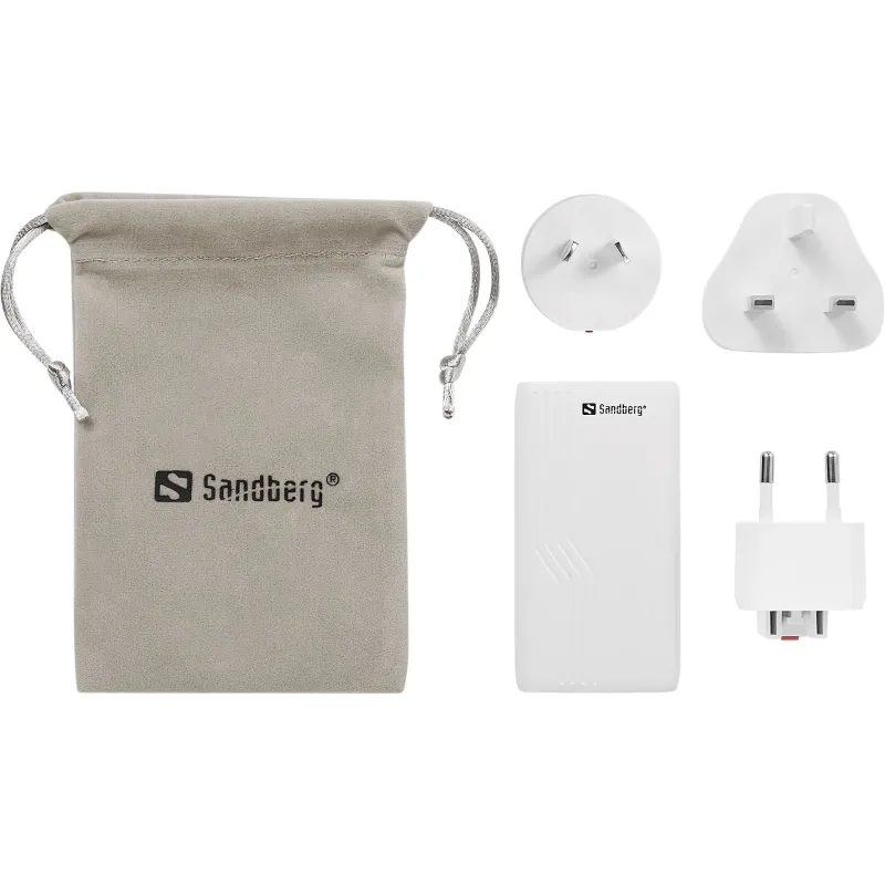 Sandberg 4in1 TravelCharger 2xUSB-C 65W ceļojumu lādētājs