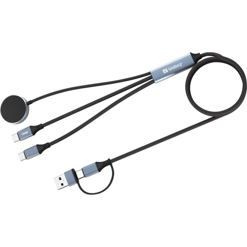 Sandberg 441-69 3in1 Travel Charge Cable 100W