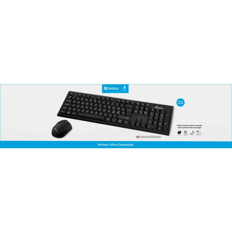 Sandberg 631-23 Wireless Office DesktopSet INT, US-INT