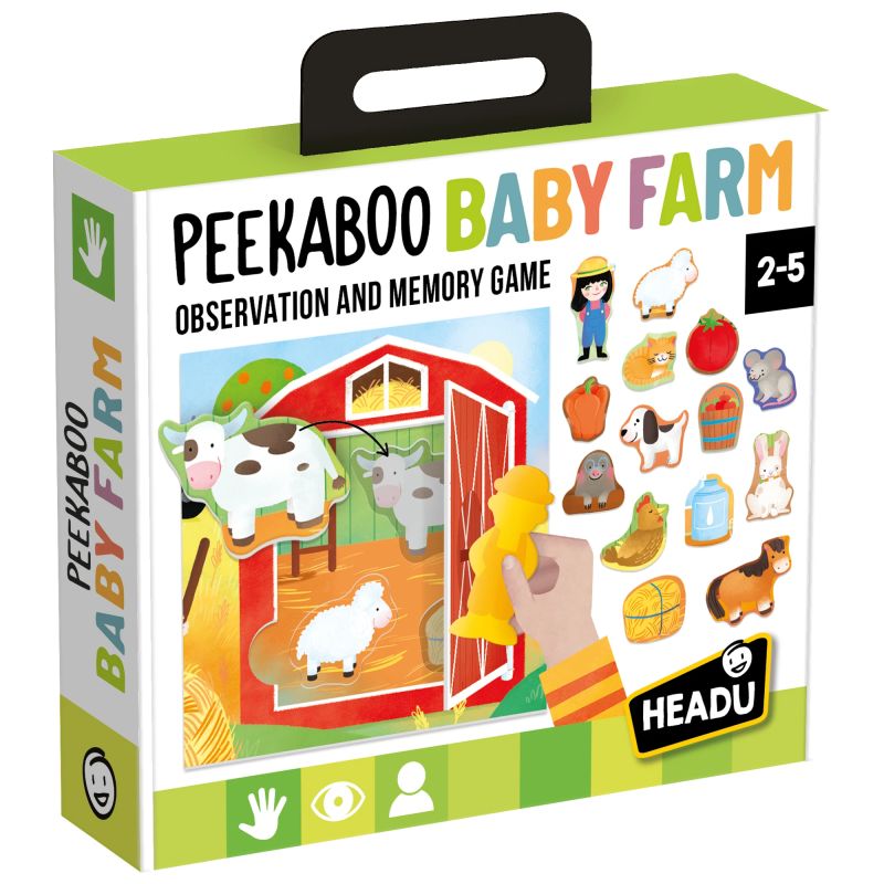 HEADU atmiņas spēle “Peekaboo Baby Farm”