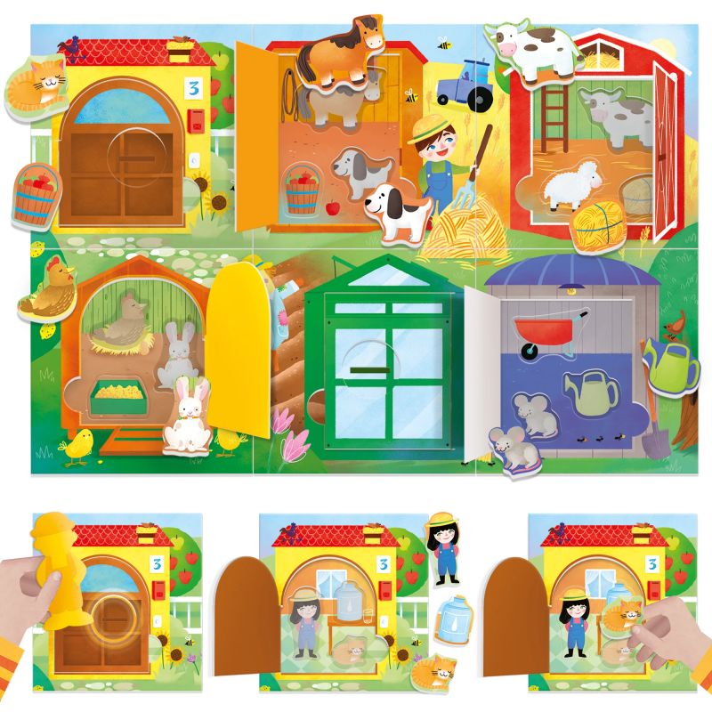 HEADU atmiņas spēle “Peekaboo Baby Farm”